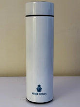 white stainless steel smart water bottle
