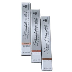 Ombra di Nebbia Foundation Color Changing Stick for Dark Skin with Attached Brush for Precise Application