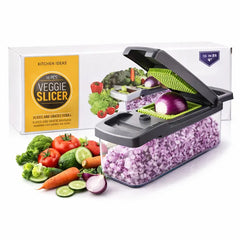 Kitchen Ideas 16-piece multipurpose vegetable chopper and slicer set